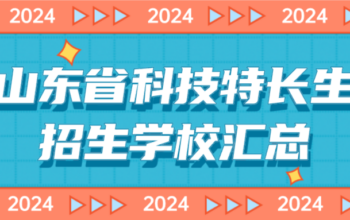 2024年山东省科技特长生招生学校整理汇总