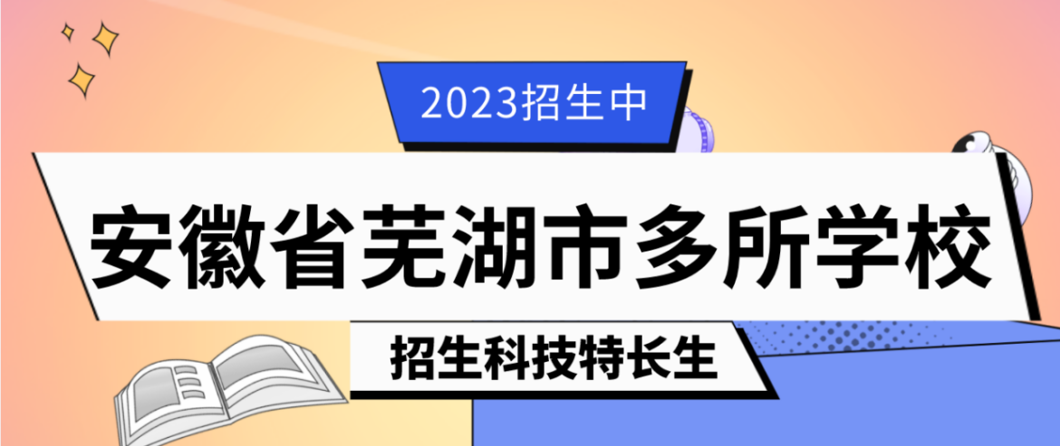科技特长生：2023年安徽省芜湖科技特长生（信息学、机器人、编程大赛）学校招生政策汇总